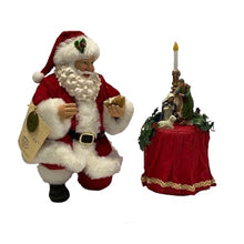 Load image into Gallery viewer, KURT ADLER SANTA (8.5" LIT NATIVITY)