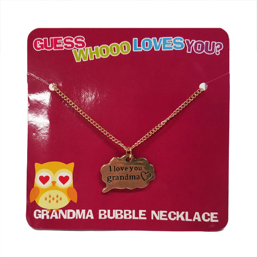 Bubble necklace that 2025 says i love you