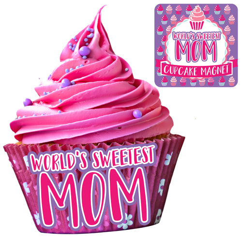 MOM CUPCAKE MAGNET