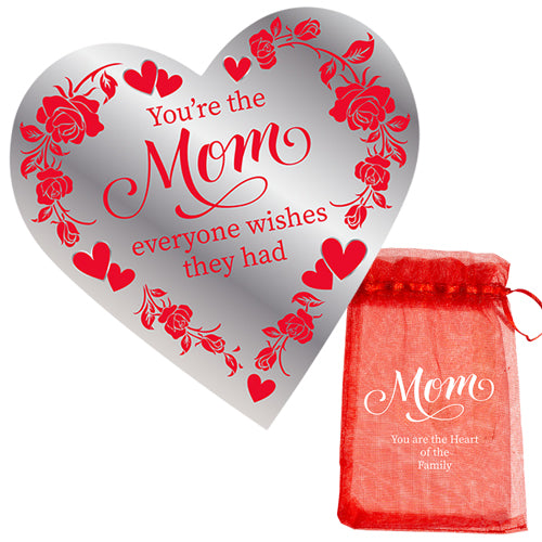 MOM MIRROR HEART ORNAMENT