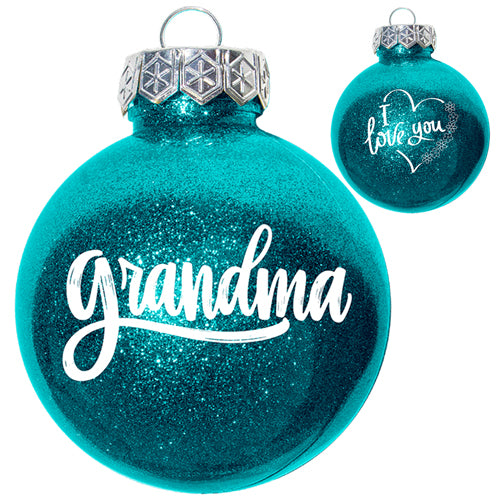 GRANDMA GLITTER ORNAMENT