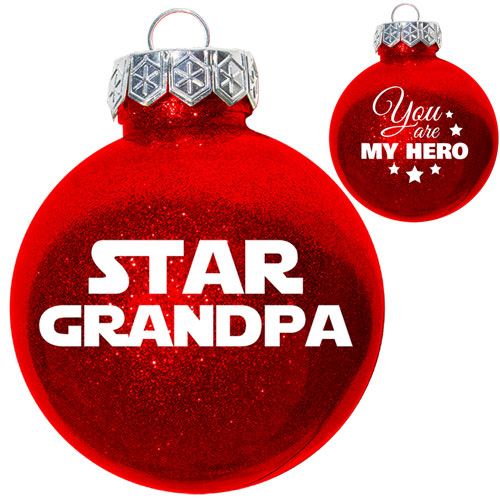 GRANDPA GLITTER ORNAMENT