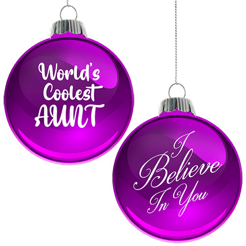 COOL AUNT ORNAMENT *DAMAGED BOX*