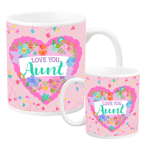 AUNT CERAMIC MUG *DAMAGED BOX*