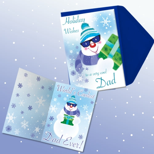 DAD HOLIDAY WISHES CARD