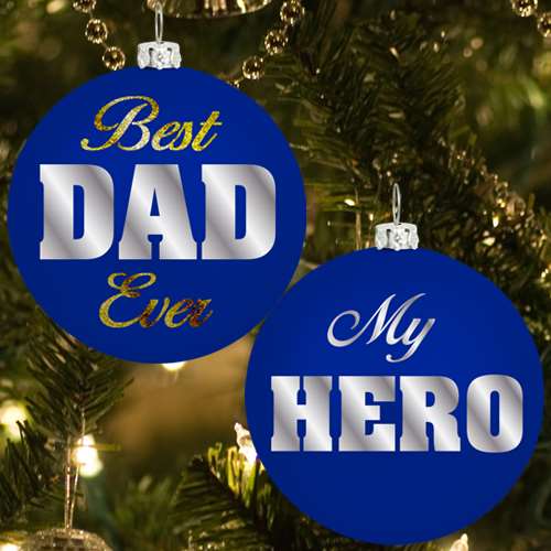 BEST DAD CHRISTMAS ORNAMENT