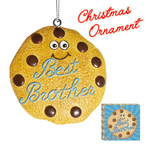 BEST BROTHER COOKIE ORNAMENT *DAMAGED BOX*