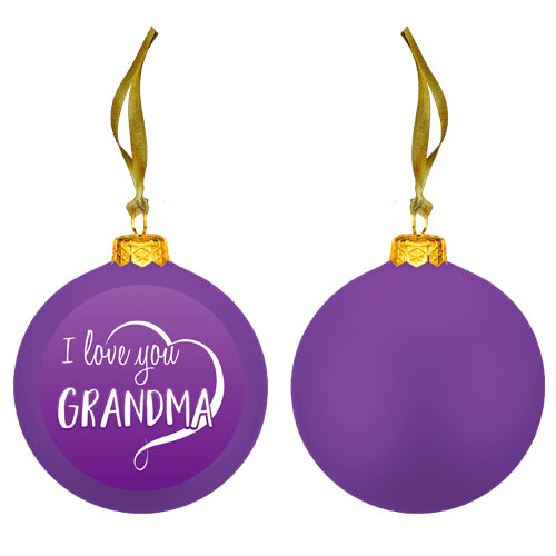 I LOVE YOU GRANDMA ORNAMENT