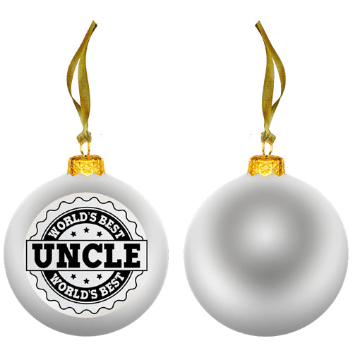 WORLD'S BEST UNCLE ORNAMENT