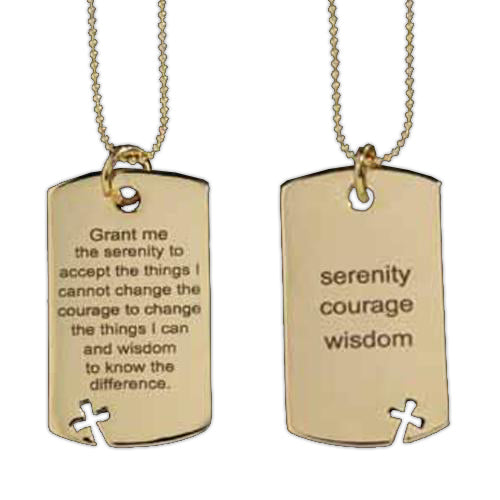 SERENITY DOG TAG NECKLACE
