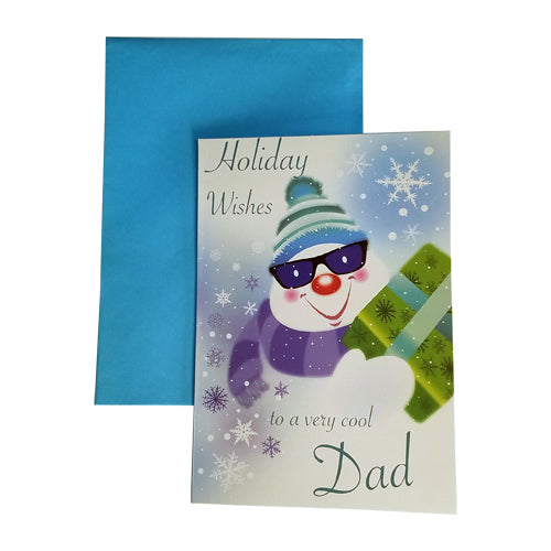 DAD HOLIDAY WISHES CARD