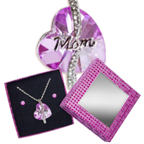 MOM REFLECTIVE HEART JEWELRY SET