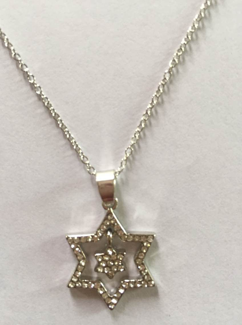 DOUBLE STAR CRYSTAL NECKLACE